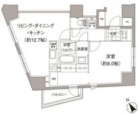 パークハビオ元麻布 702 間取り図