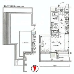 エクセレント麻布十番 5階 間取り図