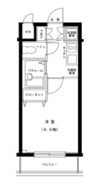 ベルファース渋谷 702 間取り図