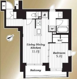 アルティザ東銀座 13階 間取り図