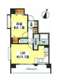 リバーレ自由が丘 701 間取り図