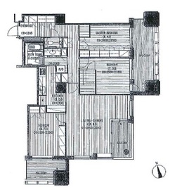 六本木ヒルズレジデンス B棟 15階 間取り図