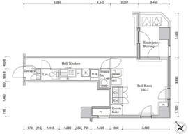 FULL HOUSE MONZENNAKACHO (フルハウス門前仲町) 502 間取り図