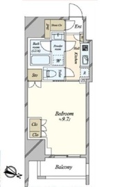 シティハウス東麻布 3階 間取り図