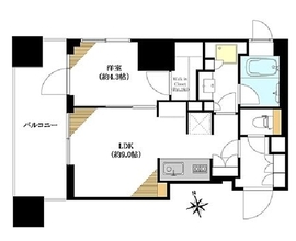 パークリュクス虎ノ門 11階 間取り図