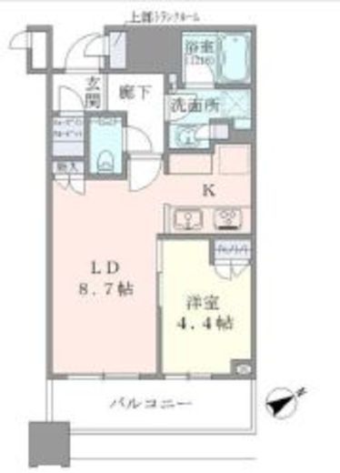 ブリリアタワーズ目黒 5階 間取り図