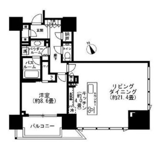 グランドヒルズ恵比寿 9階 間取り図