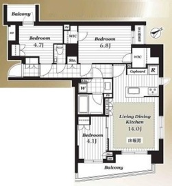 オープンレジデンシア代官山ザ・ハウス 2階 間取り図