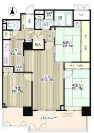 ゲートシティ大崎サウスパークタワー 15階 間取り図