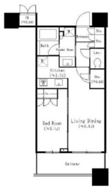パークタワーグランスカイ 6階 間取り図