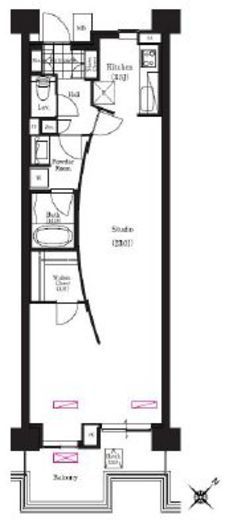 ブリリアイスト三軒茶屋アイビーテラス i323 間取り図