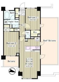 ディアスタ下目黒 5階 間取り図