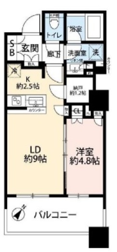 ブリリア有明スカイタワー 7階 間取り図