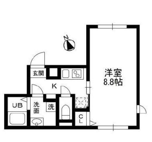 コンポジット門前仲町 201 間取り図