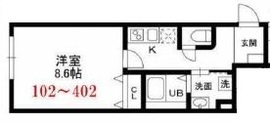 コンポジット門前仲町 102 間取り図