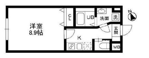 コンポジット門前仲町 403 間取り図