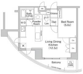 コンフォリア代々木上原 901 間取り図