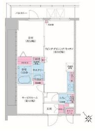 レジディア荻窪Ⅲ 401 間取り図