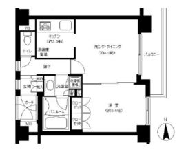 グラーサ神楽坂 5階 間取り図