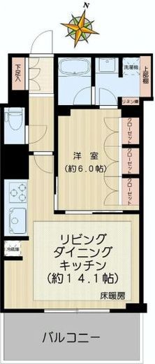 ローレルアイ千代田淡路町 3階 間取り図
