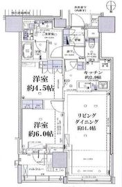 ブリリアタワー代々木公園クラッシー 6階 間取り図