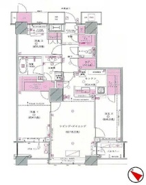 ザ・東京タワーズ シータワー 29階 間取り図