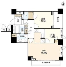 恵比寿パークハウス 4階 間取り図