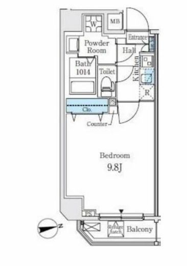 アーバン秋葉原イースト 701 間取り図