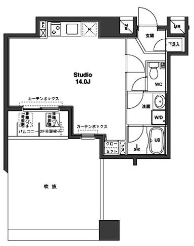 コンフォリア銀座イースト 410 間取り図