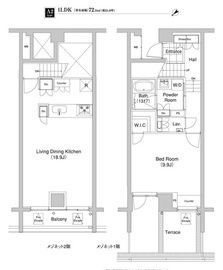 代官山BLESS 103 間取り図