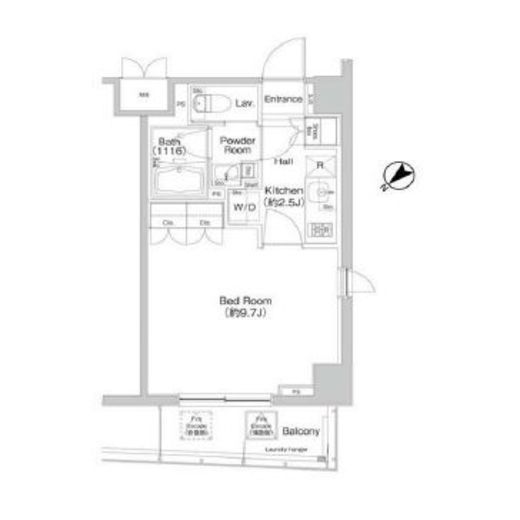 パークフロント淡路町 1005 間取り図