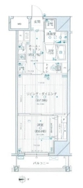 シティインデックス武蔵小山 9階 間取り図