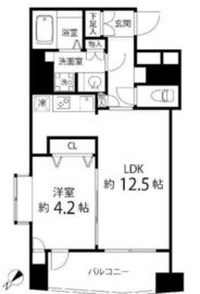 レニール本駒込 1201 間取り図