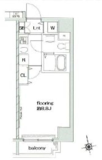 グランヴァン浅草橋駅前 1002 間取り図