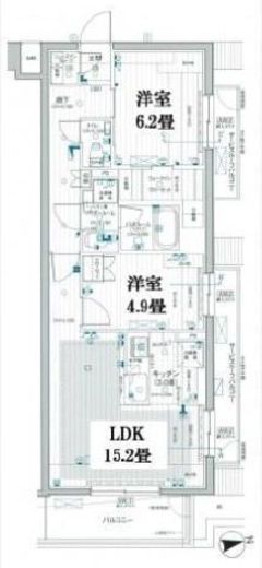 パレステージ文京江戸川橋 3階 間取り図