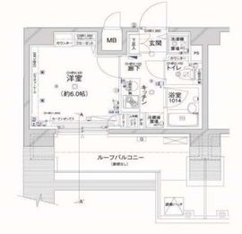 コンシェリア新橋 15階 間取り図
