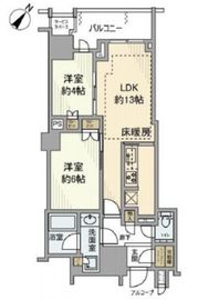 プラウド日本橋富沢町 9階 間取り図