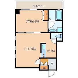 レジディア日本橋人形町 601 間取り図