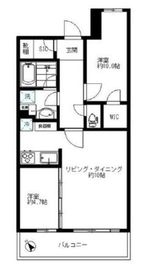 勝どきビュータワー 30階 間取り図