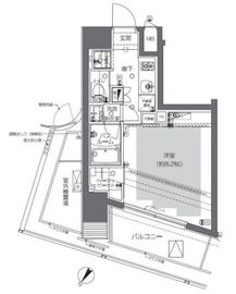 ZOOM渋谷神山町 8階 間取り図