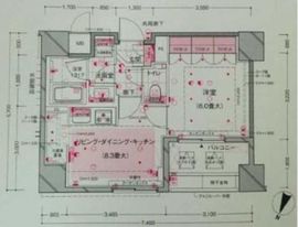 ルジェンテ目黒 8階 間取り図