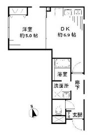 リベルタ東新宿 301 間取り図