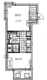 グランパセオ新宿 401 間取り図