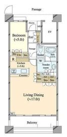 パークホームズ学芸大学リベラヴィータ 7階 間取り図