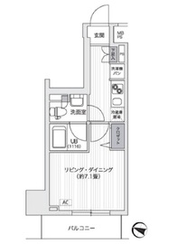 プライマル五反田 402 間取り図