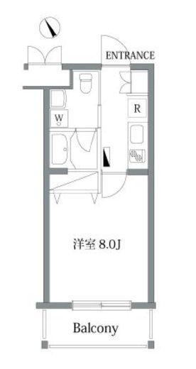 ガーデン荏原中延 506 間取り図