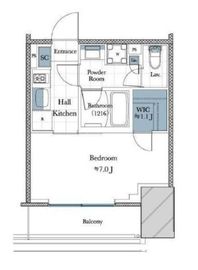 ピアース赤坂 6階 間取り図