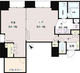 フルール田町 1007 間取り図