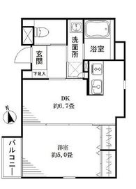 リベルタ東新宿 405 間取り図