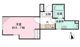 リベルタ東新宿 204 間取り図